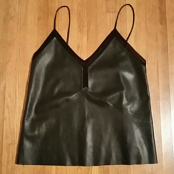 Zara Trafaluc Tops - Zara Trafaluc Leather Top